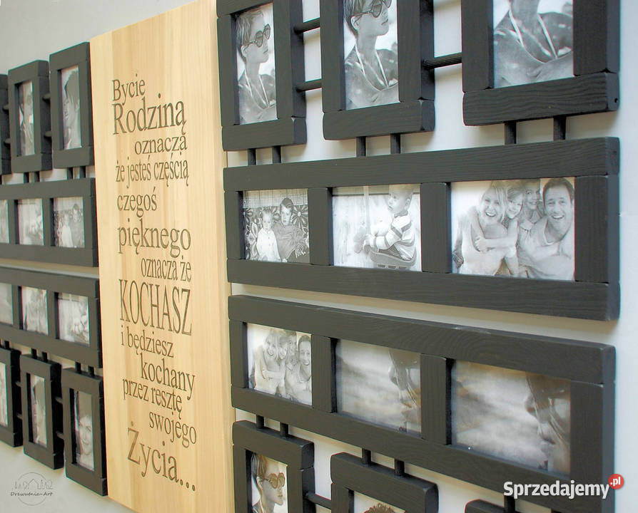 galeria ścienna drewniane ramki na zdjęcia do Opole sprzedam