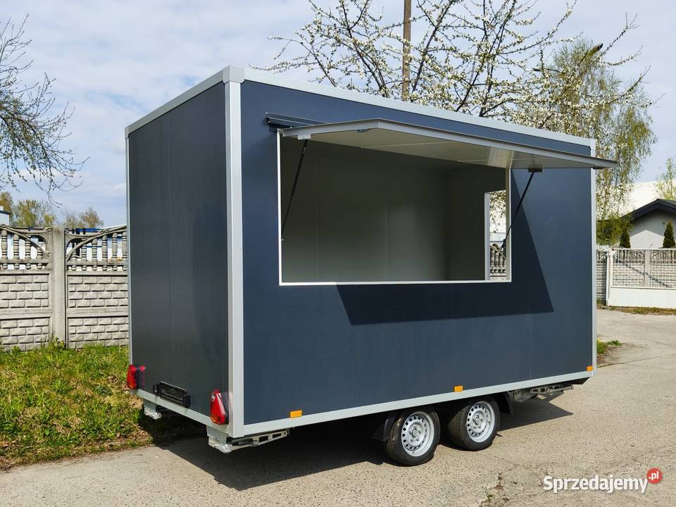 przyczepa handlowa z wyposażeniem gastronomiczne Gastronomiczne wielkopolskie Jarocin