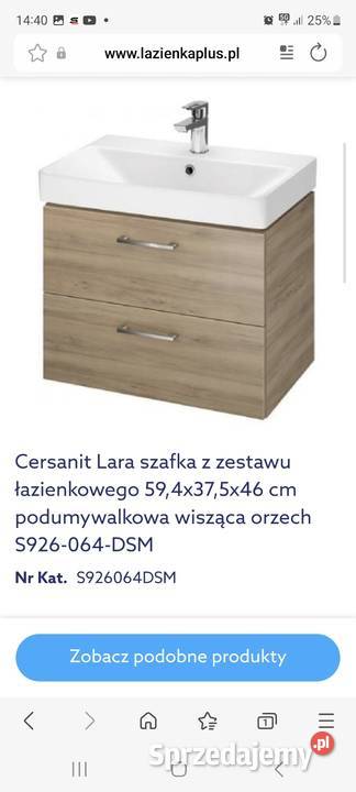 Szafka podumywalkowa 60 wisząca orzech 60cm kujawsko-pomorskie Bydgoszcz
