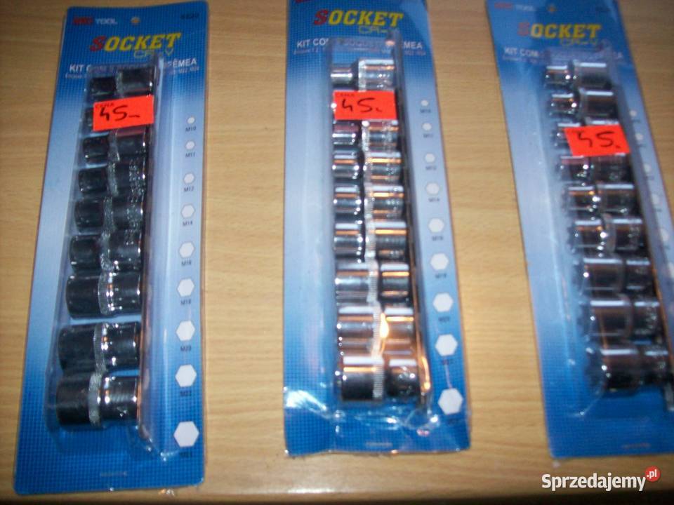 KLUCZE NASADOWE TORX 9el E10E24 NASADKI 12 TORKS Głogowa