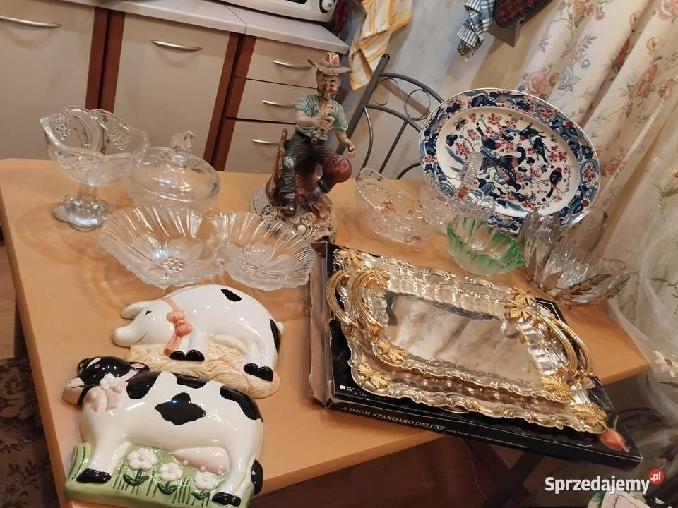 wyprzedaż różności tace szkło ceramika lubuskie Gorzów Wielkopolski