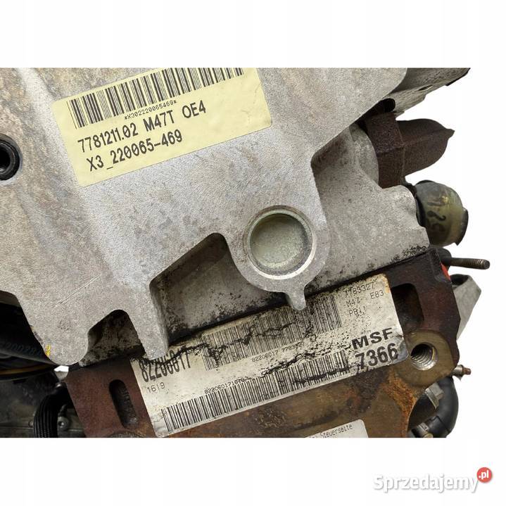 SILNIK M47D20 204D4 BMW X3 E83 20 D DIESEL 150 Silniki kompletne
