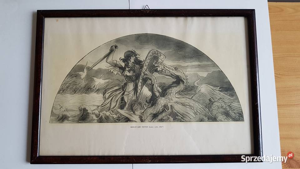 Stara grafika Mikolas Ales Trutnov Vlast Dąbrowa Górnicza