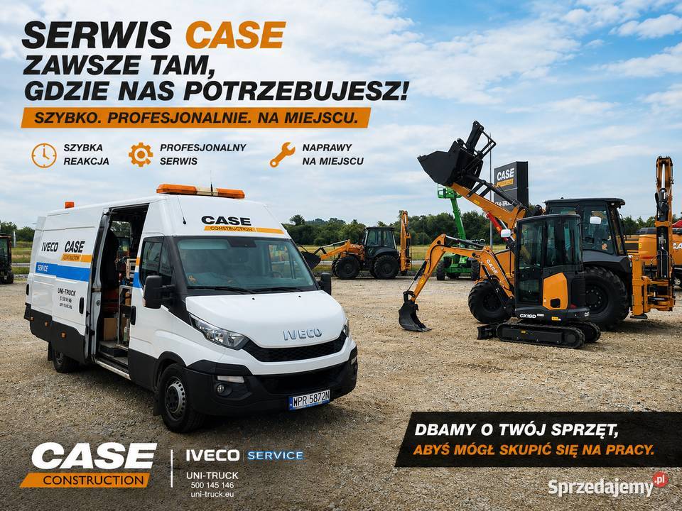 Seriws maszyn CASE dolnośląskie Wrocław