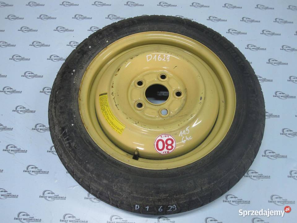 HONDA CIVIC IX koło dojazdowe 1358015 99M 5x1143 Koła dojazdowe sprzedam