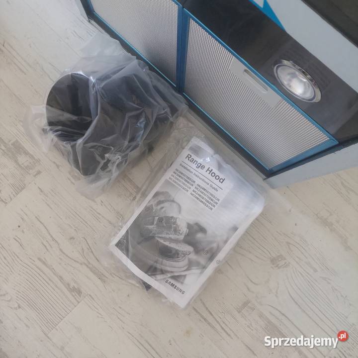 Nowy czarny przyścienny okap kuchenny Samsung AGD sprzedam