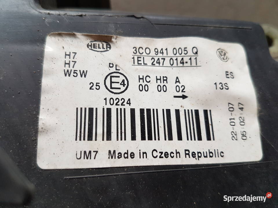 VW PASSAT B6 REFLEKTOR LEWY LAMPA LEWA PRZOD Turek