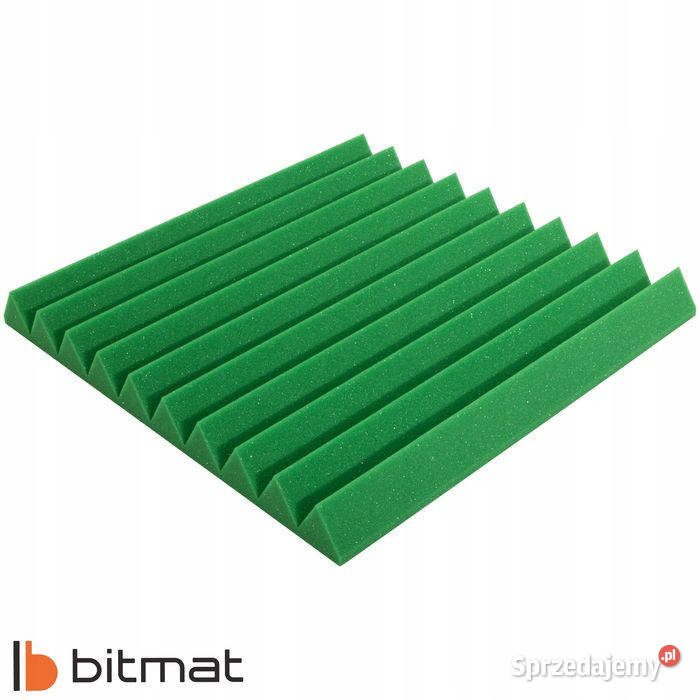 Panel Akustyczny klin kolor zielony 50x50x5 Łąki