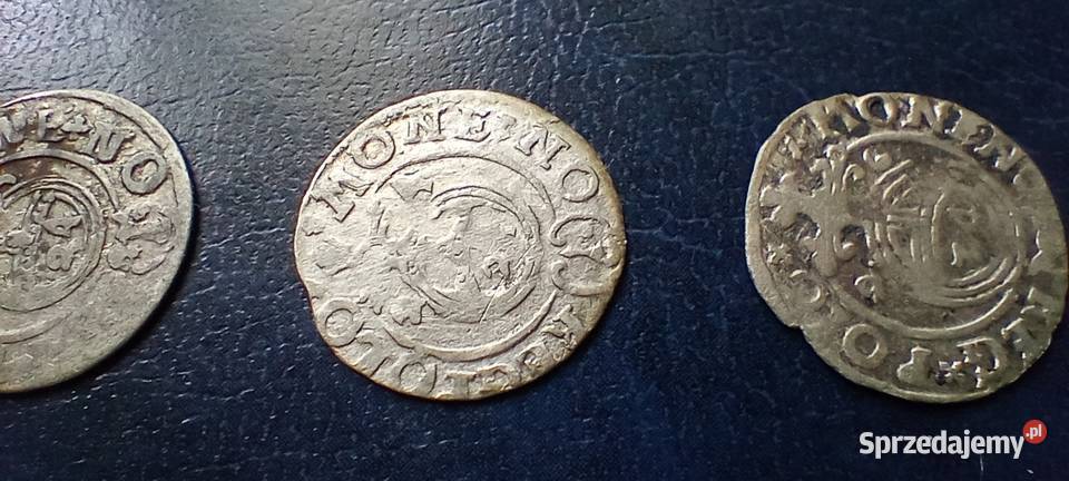 Stare monety Półtorak 3 sztuki Srebro Lesko
