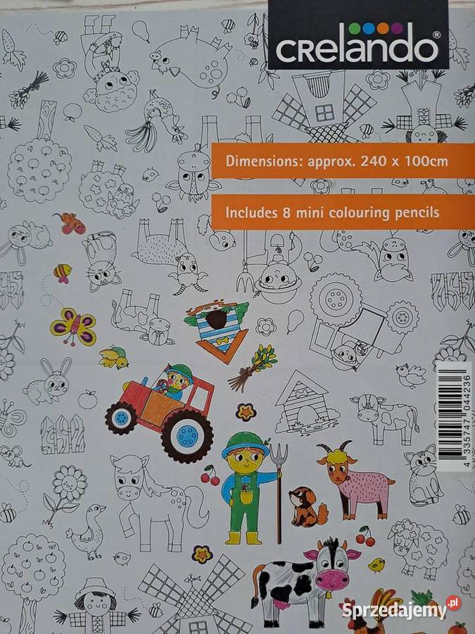 Crelando Plakat xxl do malowania farma
