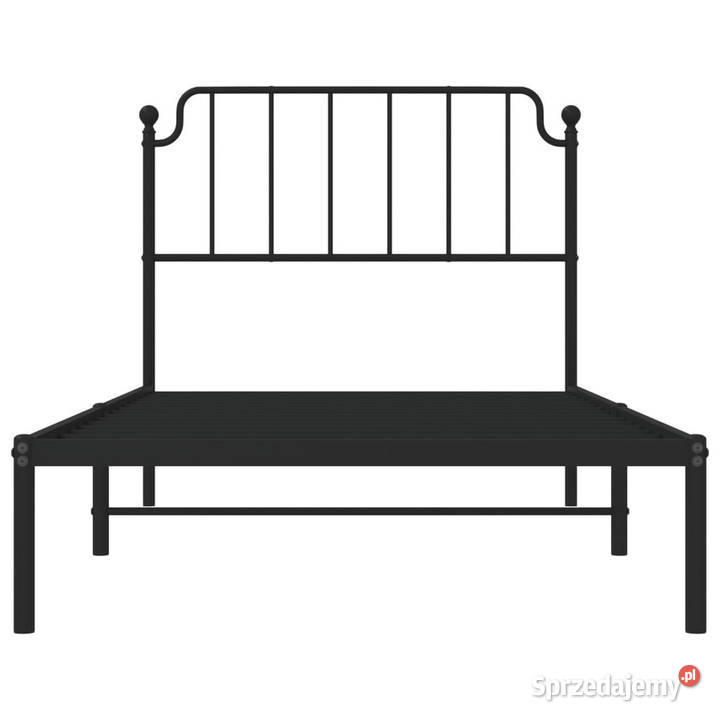 Łóżko Metalowe Czarne Rama Łóżka Ze Stelażem 105cm sprzedam