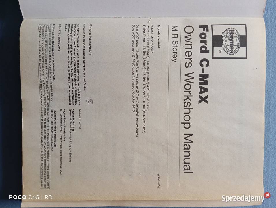 Ford c service manual Haynes