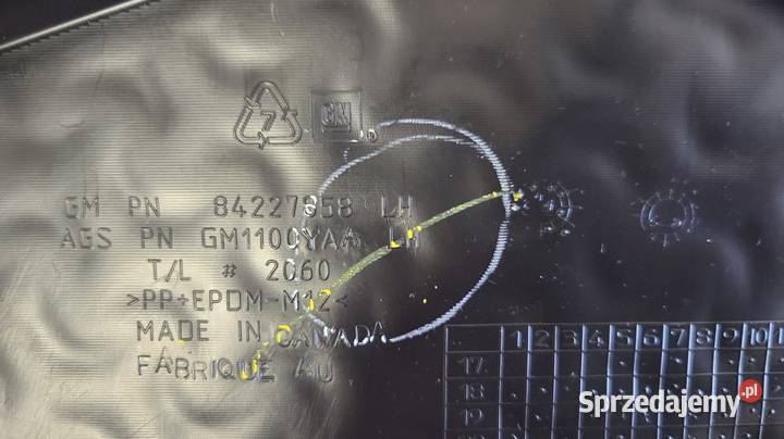 NAKŁADKA STOPNICY STR LEWA ZDERZAK TYŁ GM1196107