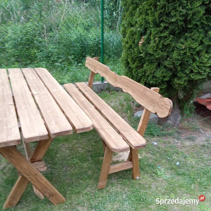 Stół ławy ogrodowe 21281 drewno podlaskie Białystok sprzedam