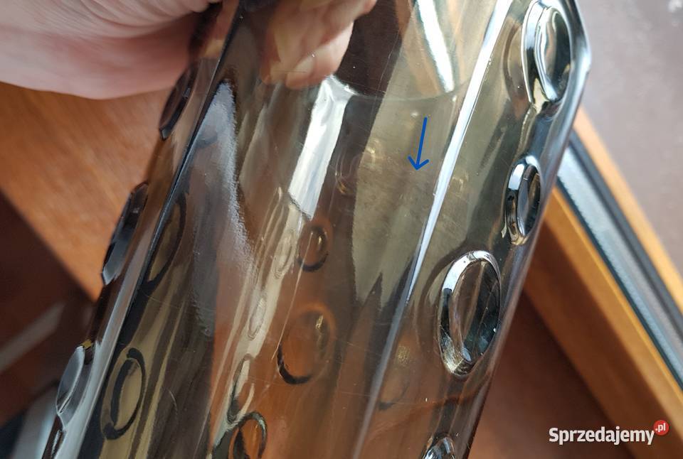 Wazon Woda Sodowa Ząbkowice kolorowe szkło PRL