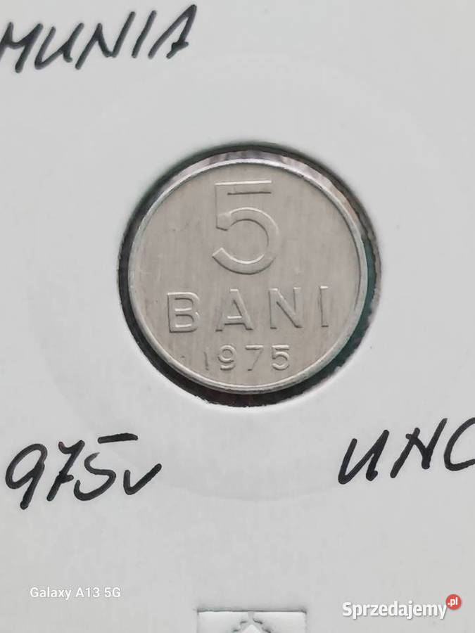 5 Bani Rumunia 1975 r UNC