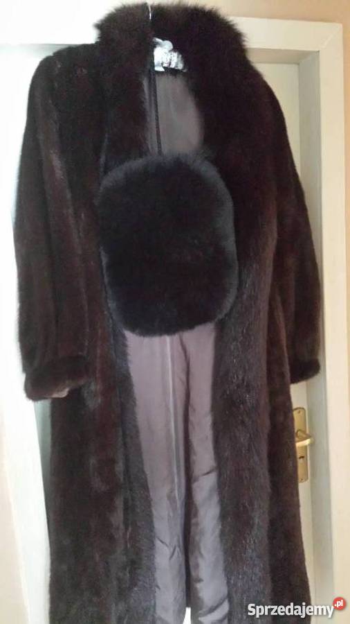 SuperOkazjaPiekny Dlugi Plaszcz Futro Z Norek Zimowa  Kruszwica