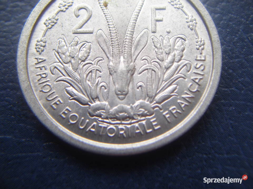 Stare monety 2 frank 1948 Afryka Francuska podkarpackie Lesko