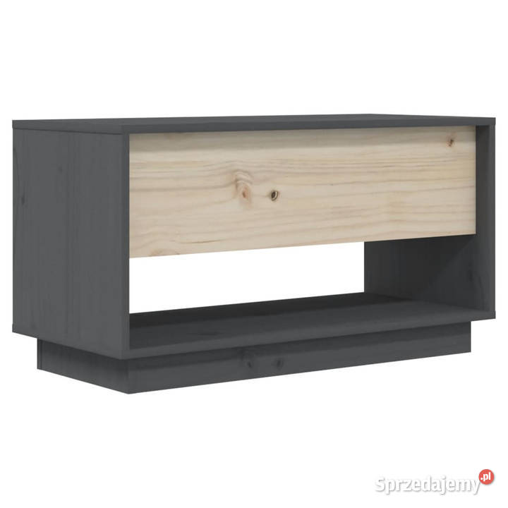 Szafka pod telewizor szara 74x34x40 lite drewno Warszawa sprzedam