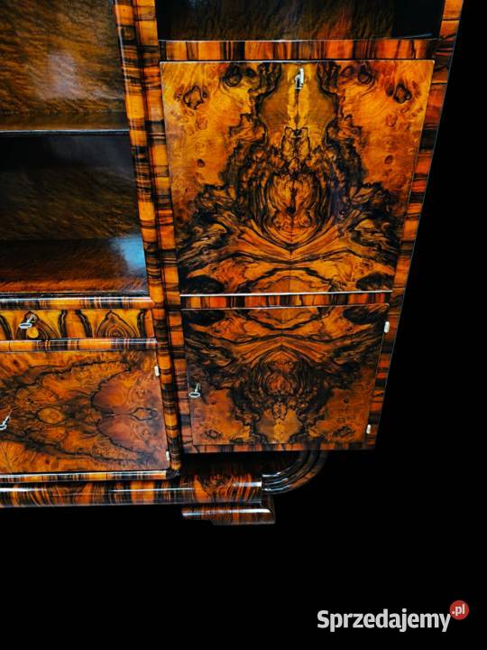 Witryna Art Deco barek antyk