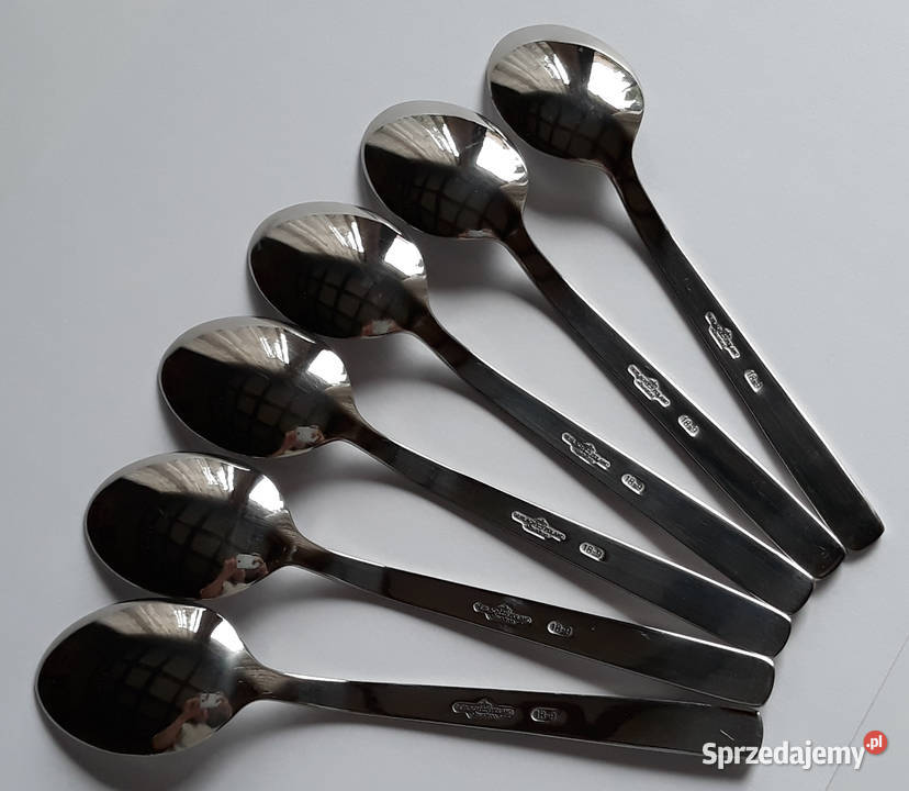 Łyżeczki do herbaty 1 RÓŻE Gerlach sztućce PRL Dąbrowa Górnicza