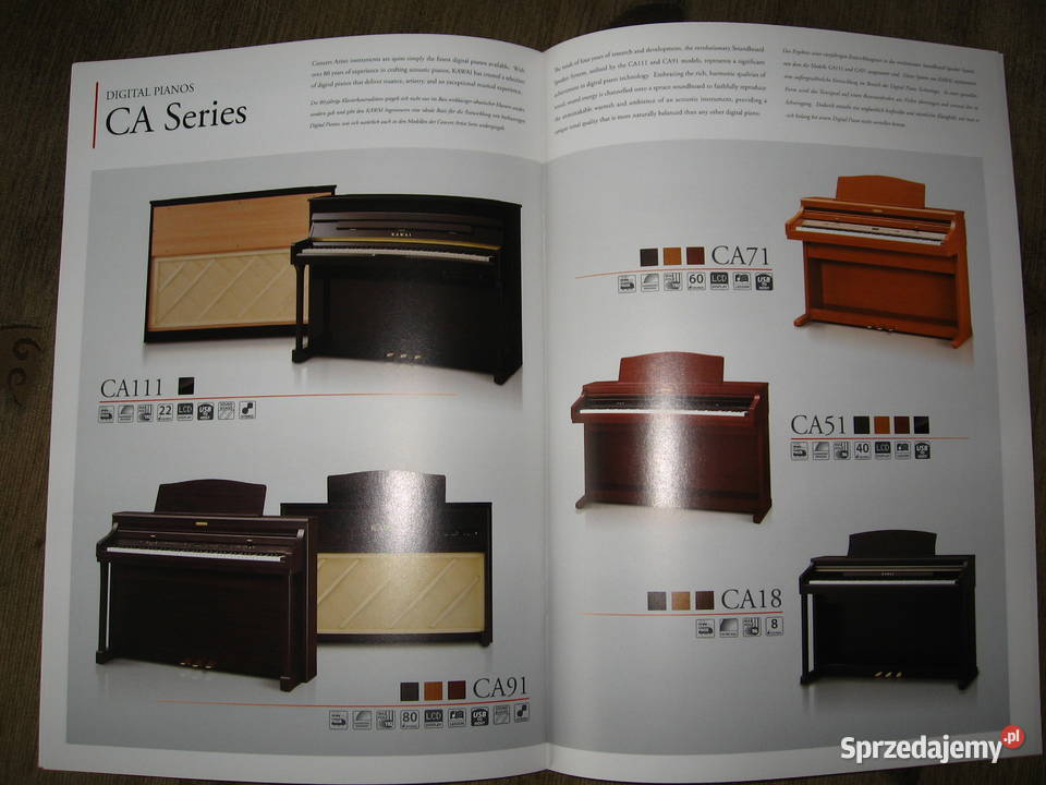 Kawai 2009 Products Catalogue katalog pianin Instrumenty klawiszowe i MIDI Kępice sprzedam