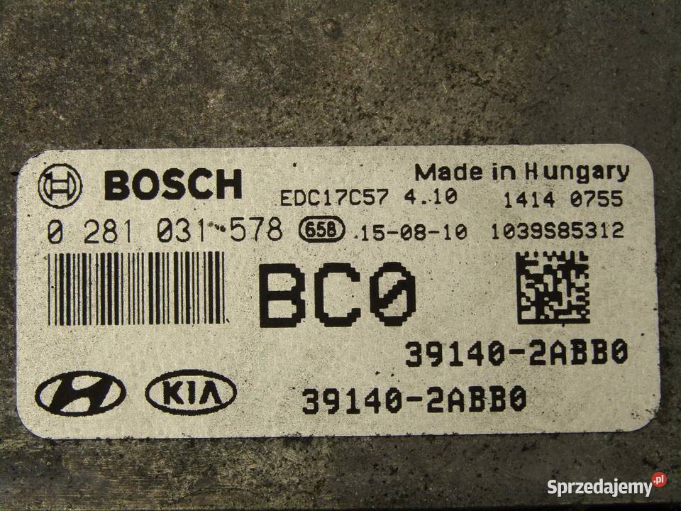 STEROWNIK KOMPUTER SILNIKA 17 CRDI HYUNDAI lubelskie