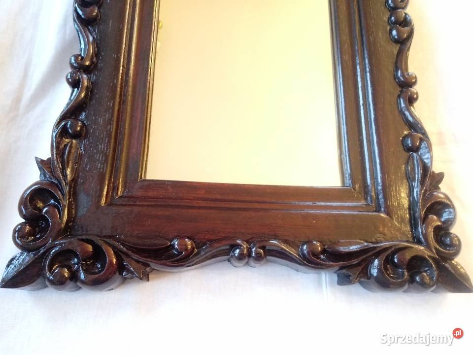 lustro rzeźbiona rama mazowieckie Piotrówek
