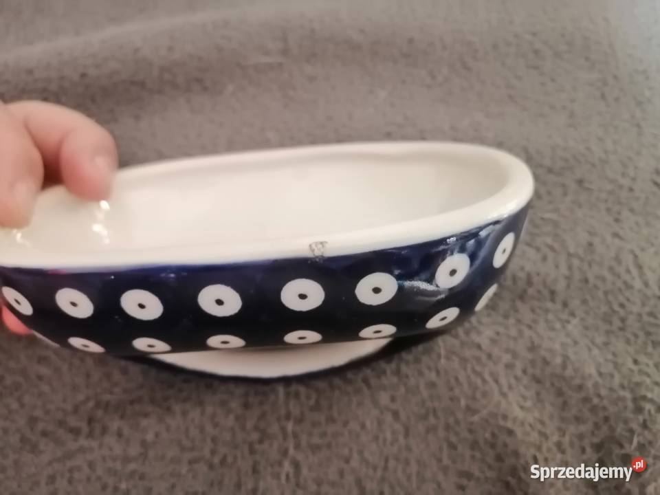 ceramiczna pokrywka do maselniczki zebra Legnica