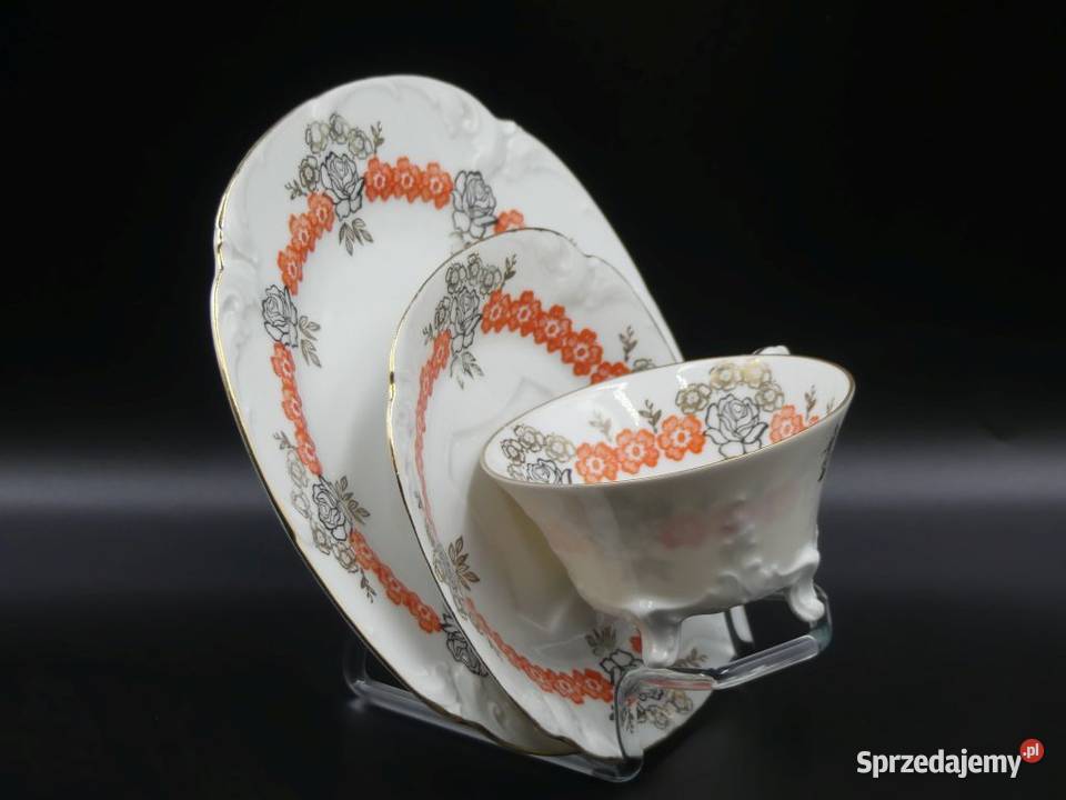 Urokliwe trio Tułowice Tillowitz na nóżkach 1928 wielkopolskie Poznań