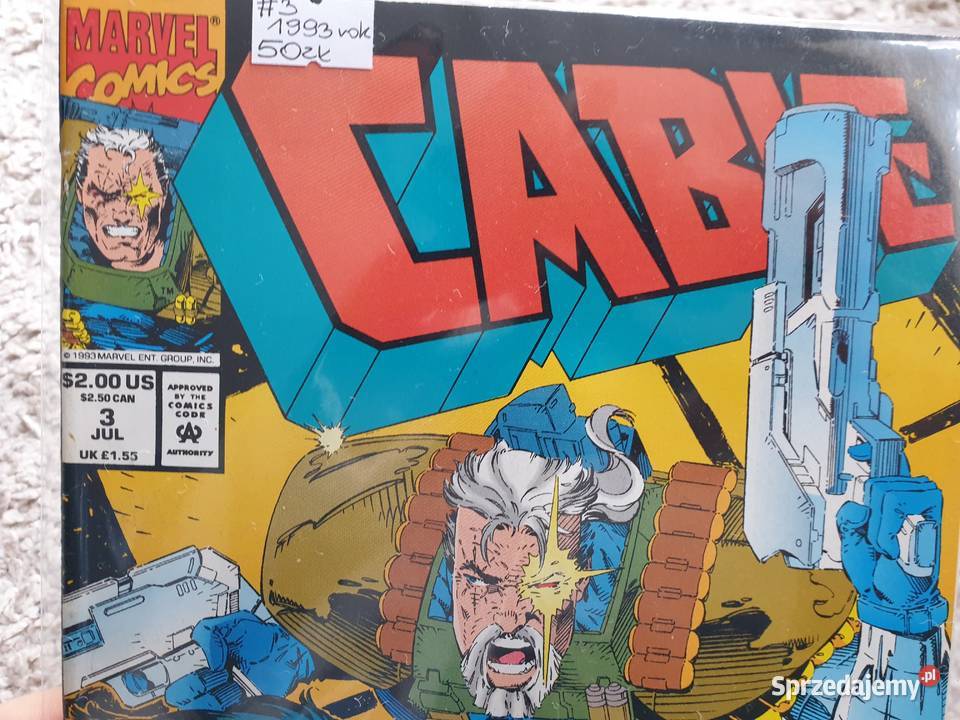 Cable zestaw 7 oryginalnych komiksów Marvel USA