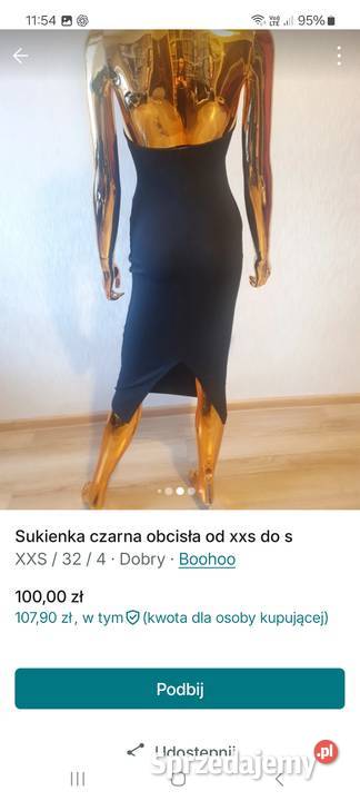 Sukienka obcisla ołówkowa wizytowa xs do m Szczawno-Zdrój
