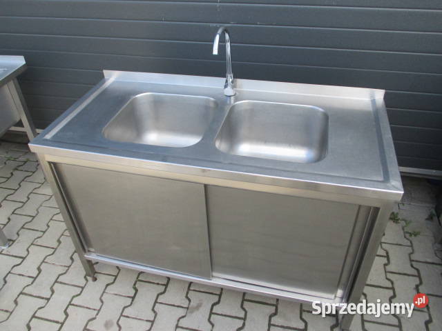 Zlew Gastronomiczny 2 Komorowy Drzwi Suwane Ostrów Wielkopolski