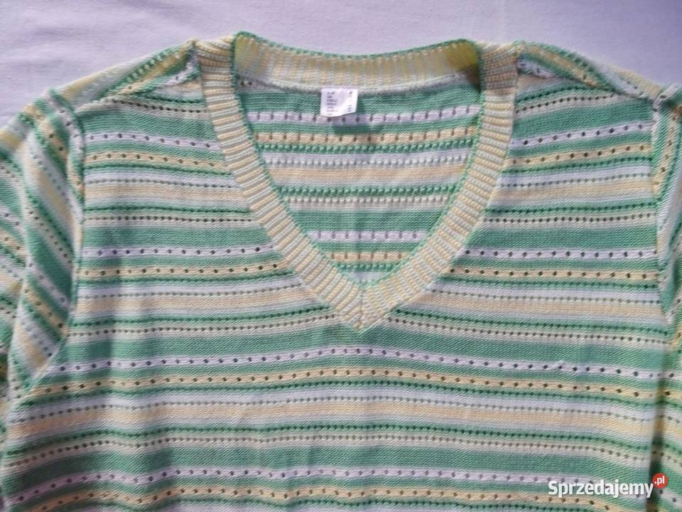 Ażurowy Sweter Sweterek 44 46 48 Wkładane przez głowę  Nowy Sącz