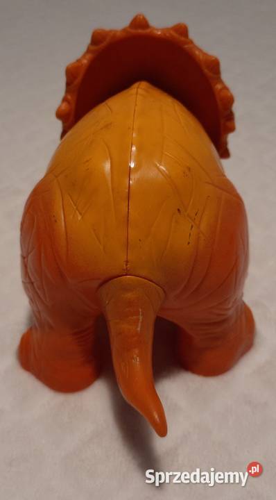 Dinozaur triceratops pomarańczowy 17 Zabawka śląskie Czeladź
