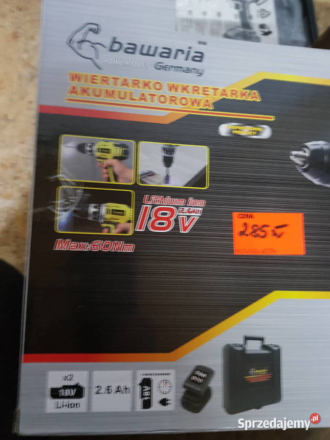 WIERTARKO WKRĘTARKA BAWARIA AKUMULATOR 18v 26 ah Głogowa