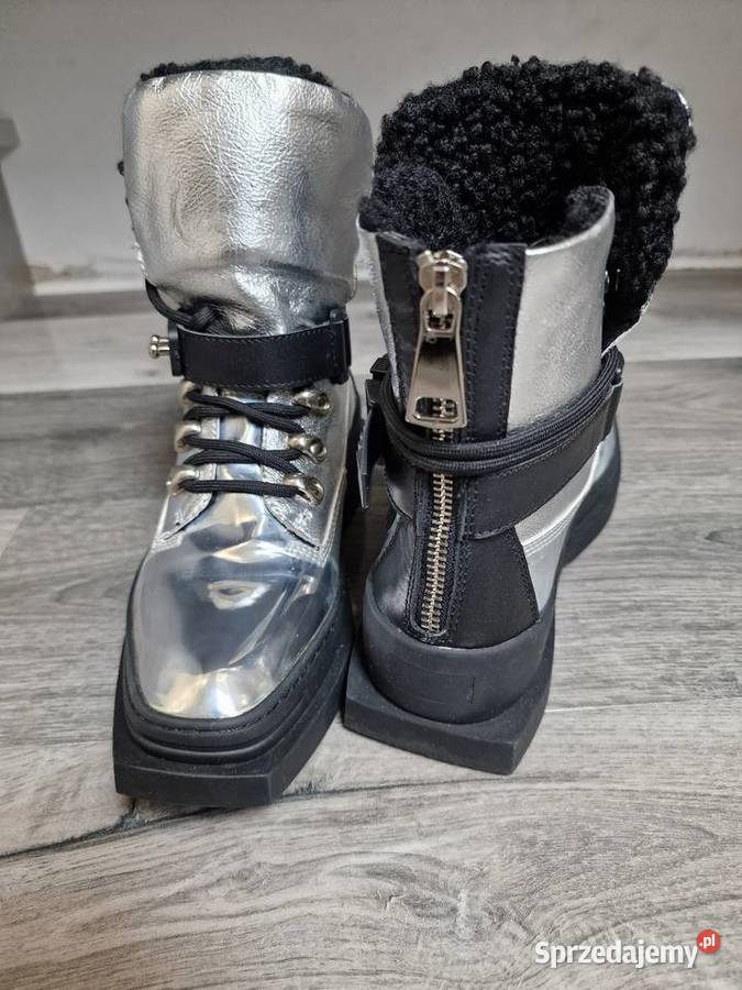 Botki Śniegowce Scaviola 35 36 skóra Żywiec