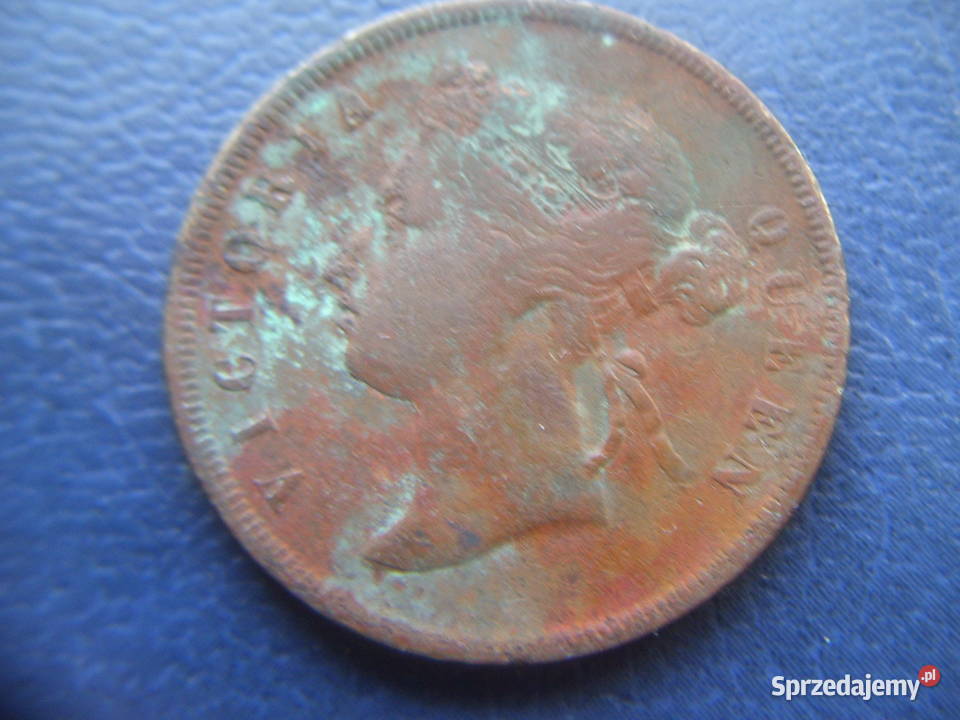 Stare monety 1 cent 1885 Straits Settlements podkarpackie Lesko