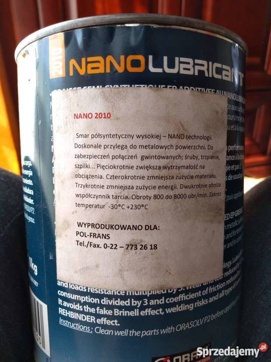 Smar na bazie nano technologii Nano Lubricant Wrocław sprzedam