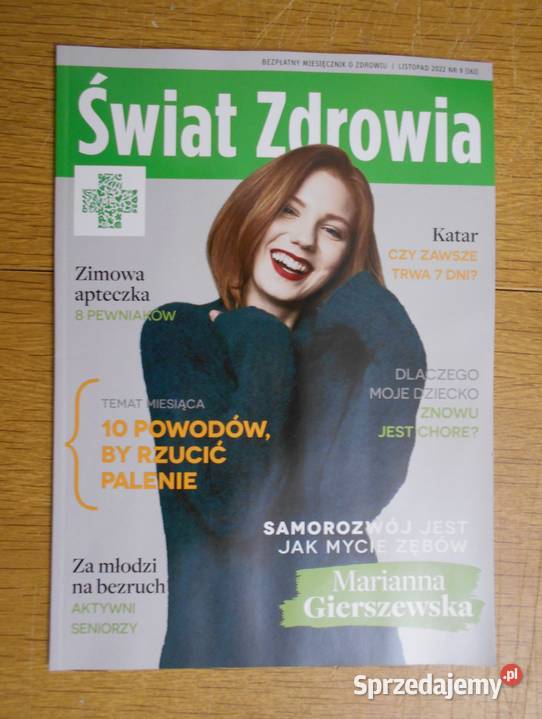 Świat Zdrowia Listopad 2022 Marianna Gierszewska lubelskie Parczew sprzedam