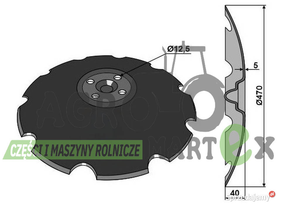 179857 TALERZ BRONY TALERZOWEJ 470x5 mm dolnośląskie Wichrów