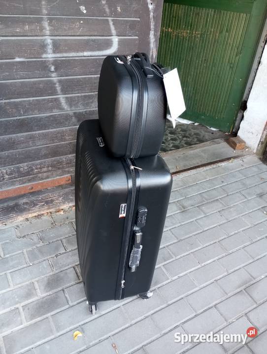 walizka duża xxl z kuferkiem na 4 kołach z abs Lublin