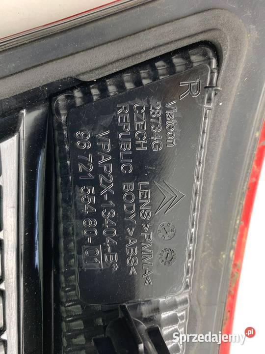 LAMPA TYŁ PRAWA WEWNĘTRZNA CITROEN C4 II