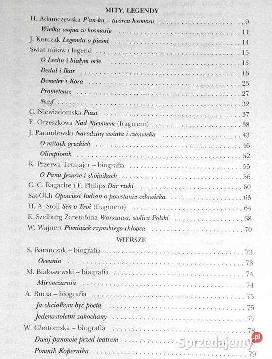 Powtórka z literatury Kl 5 Cz A Anna Szóstak lubelskie