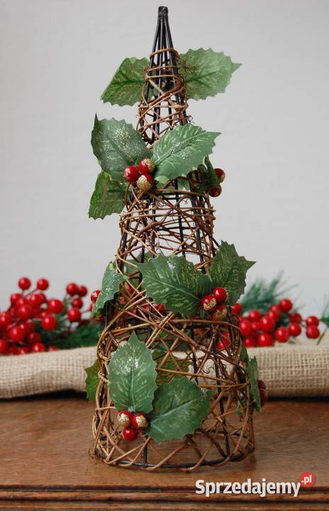 Choinka pleciona ostrokrzew gałązki ozdoba lubelskie sprzedam