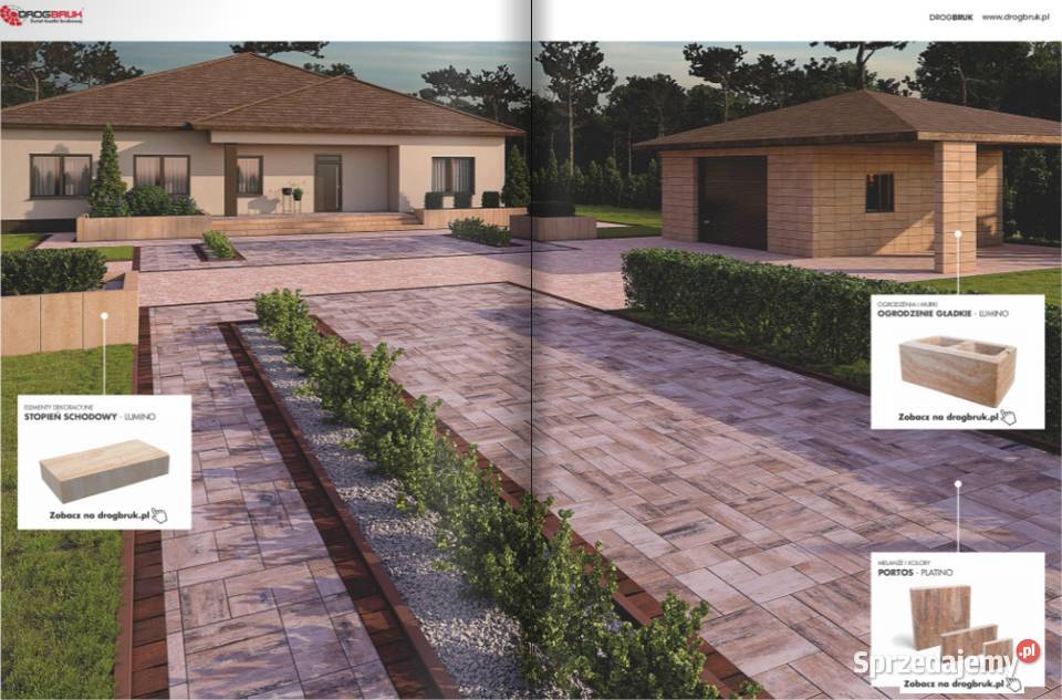 Kostka Portos podjazdy ścieżki tarasy Kielce sprzedam