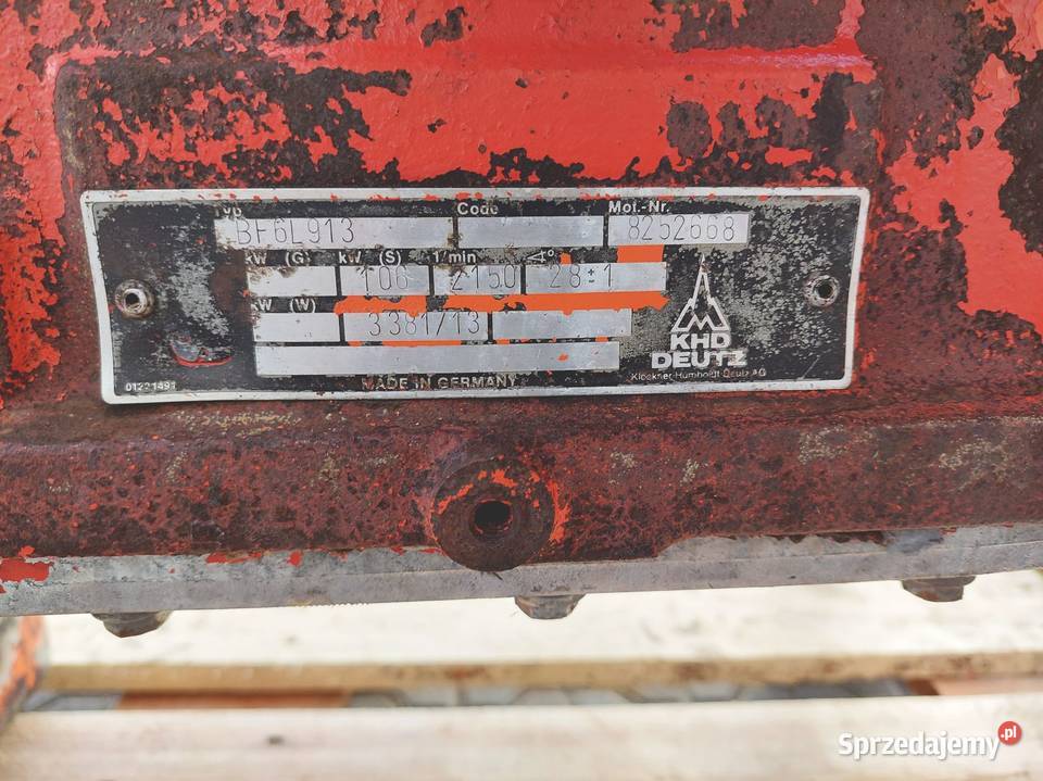 Silnik spalinowy Deutz BF6L913 BF6L 913 Turbo