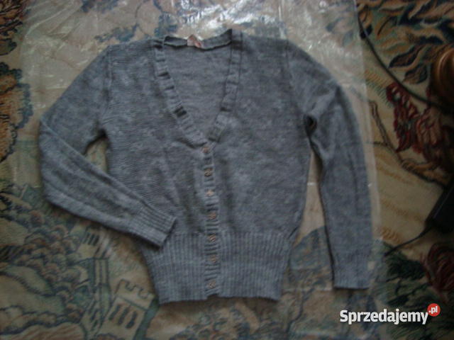 Sweter szary rozpinany 3637 Ostrołęka