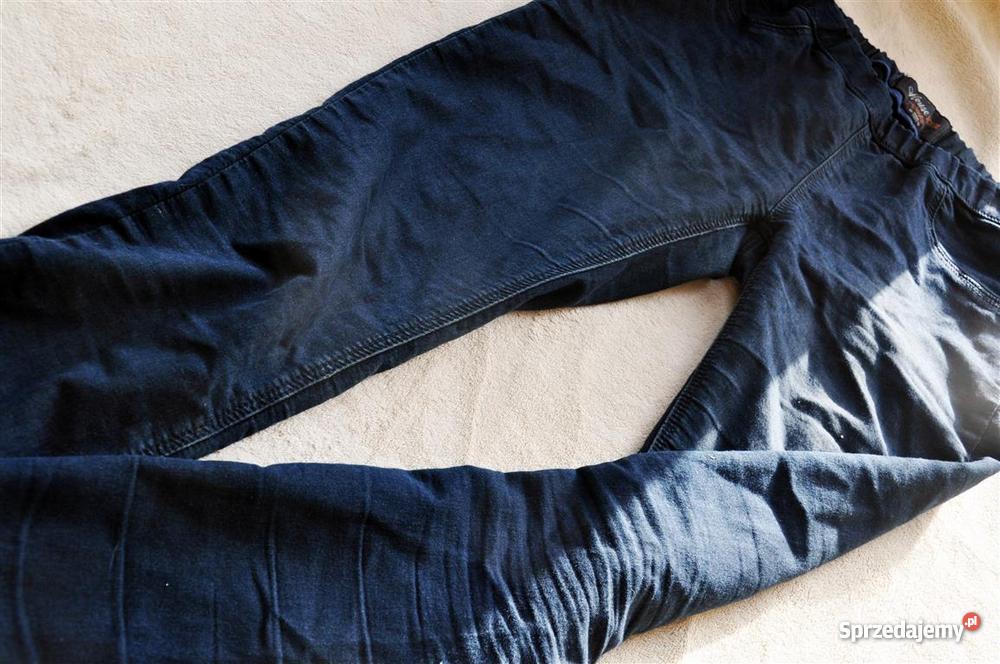granatowe tregginsy HOUSE DENIM obcisłe skinny w łódzkie Łódź