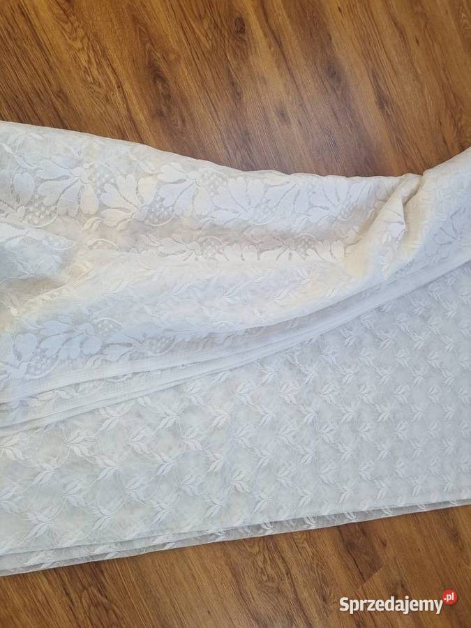 Firanka z okresu PRL duża 250x640 fabrycznie Lublin